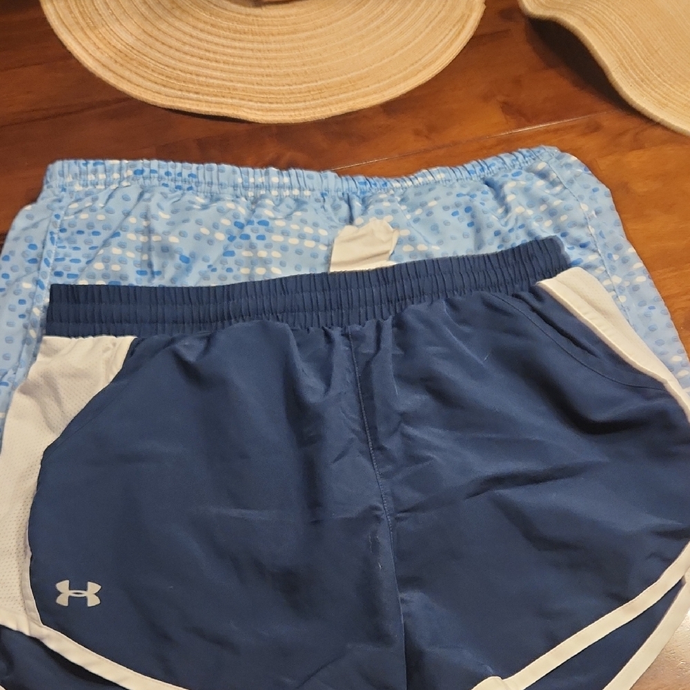 Under Armour Navy and Adidas Light Blue Shorts